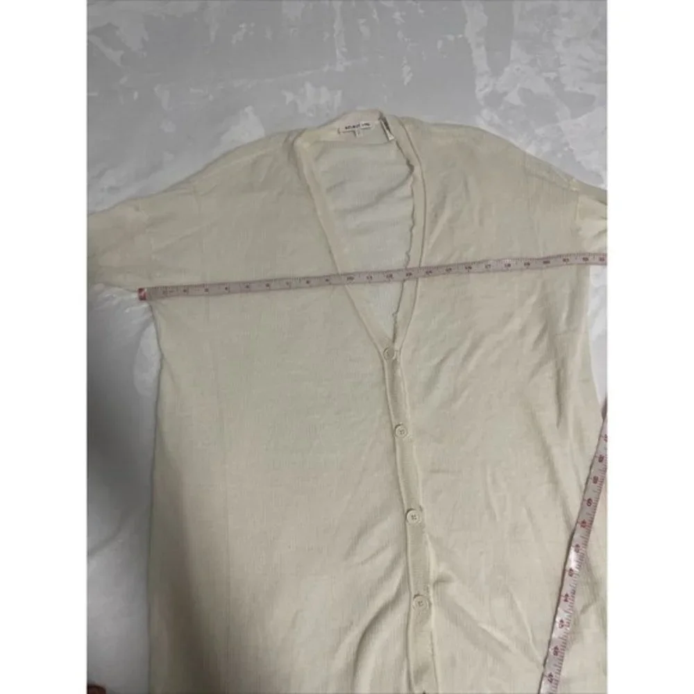 Helmut Lang 100% Wool V-neck Button Down Cardigan